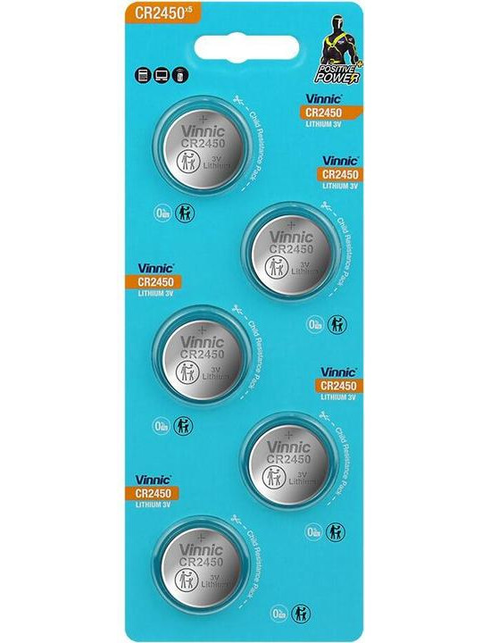 ΜΠΑΤΑΡΙΑ ΛΙΘΙΟΥ CR 2450 BL/5