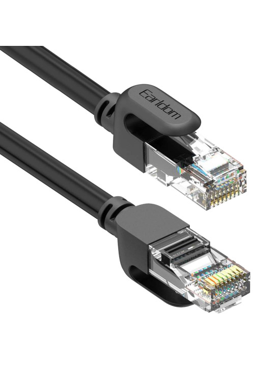 Earldom U/UTP Cat.6 Καλώδιο Δικτύου Ethernet 3m Μαύρο 18388