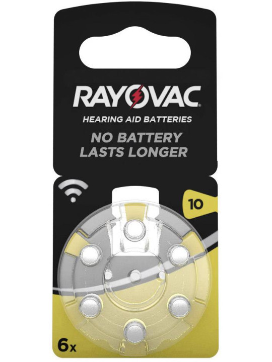 ΜΠΑΤΑΡΙΕΣ ΑΚΟΥΣΤΙΚΩΝ RAYOVAC 10 PR 70 6pcs.
