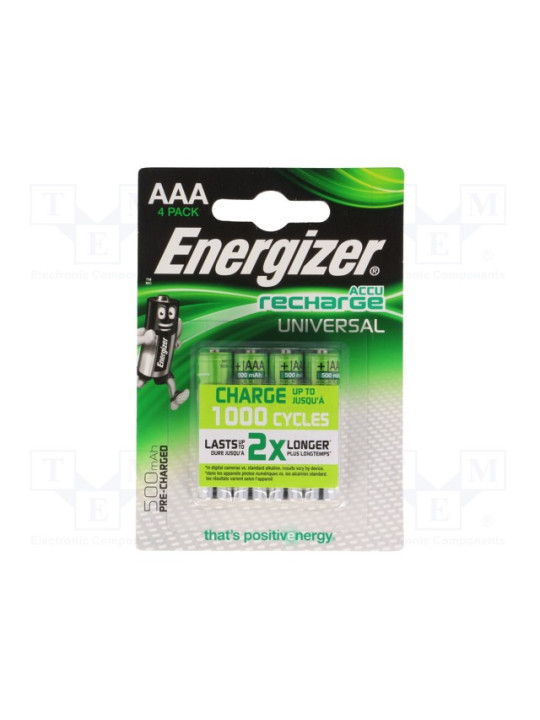 ENERGIZER Universal HR03 AAA 500mAh BL4