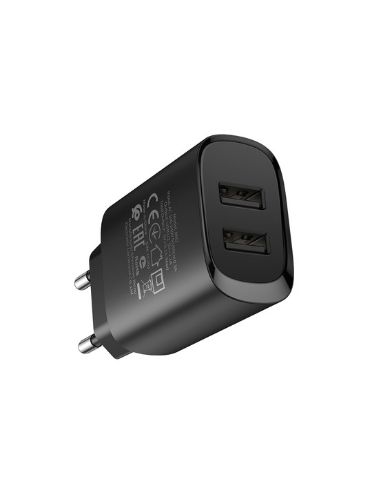 ΦΟΡΤΙΣΤΗΣ ΣΠΙΤΙΟΥ 2XUSB 2,1 A BLACK