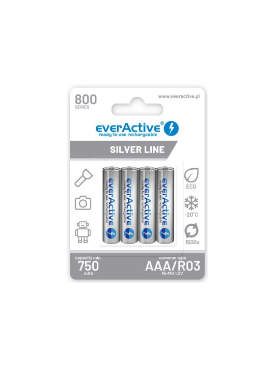 ΕΠΑΝΑΦΟΡΤΙΖΩΜΕΝΕΣ ΜΠΑΤΑΡΙΕΣ EVERACTIVE AAA800mAh BL/4