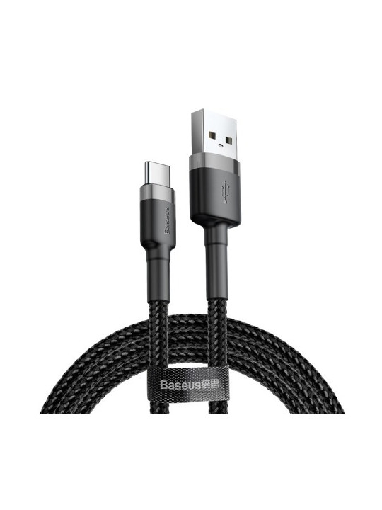 Καλώδιο Baseus USB-C 2A 2m (Gray Black) CATKLF-CG1