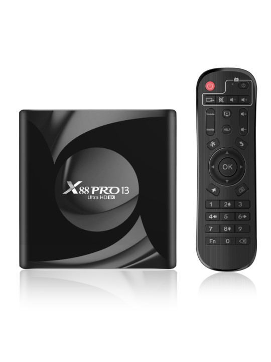 Tv Box Android13 X88 mini 13 2gb 16gb RK3528 2.4G/5Ghz Wifi HDR 4K 