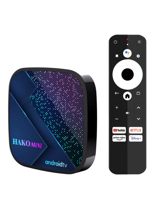 TV BOX Hako Pro NetfIix 4K Google Certified TV Box MINI S905Y4 2GB RAM Και 16 GB Αποθηκευτικό Χώρο.Android 11